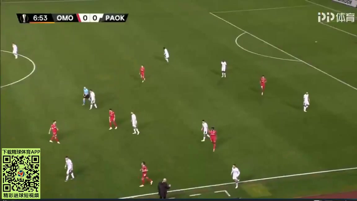 UEFA EL Omonia Nicosia FC Vs PAOK Saloniki Andronikos Kakoullis Goal in 8 min, Score 1:0