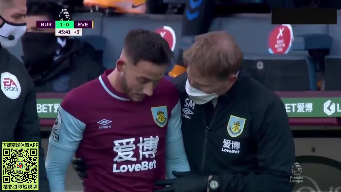 EPL Burnley Vs Everton 45+ phút Vào, ghi bàn 1:1