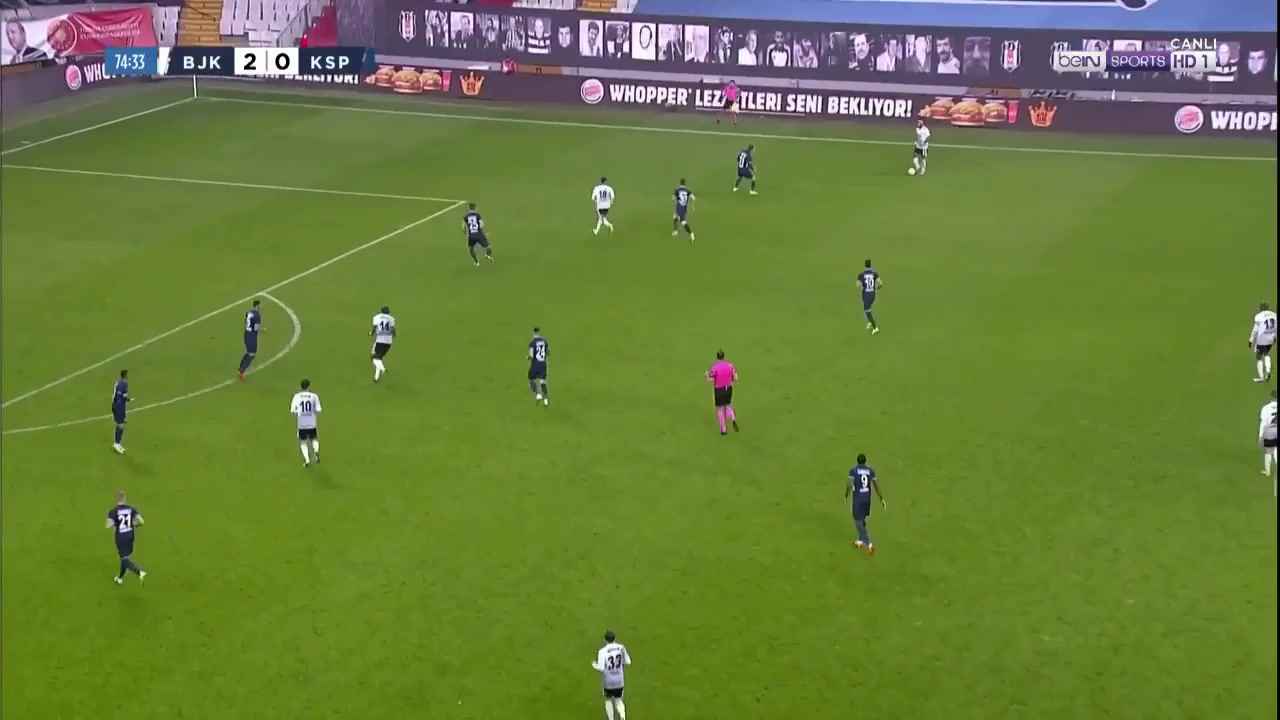 TUR D1 Besiktas JK Vs Kasimpasa 45+ phút Vào, ghi bàn 3:0