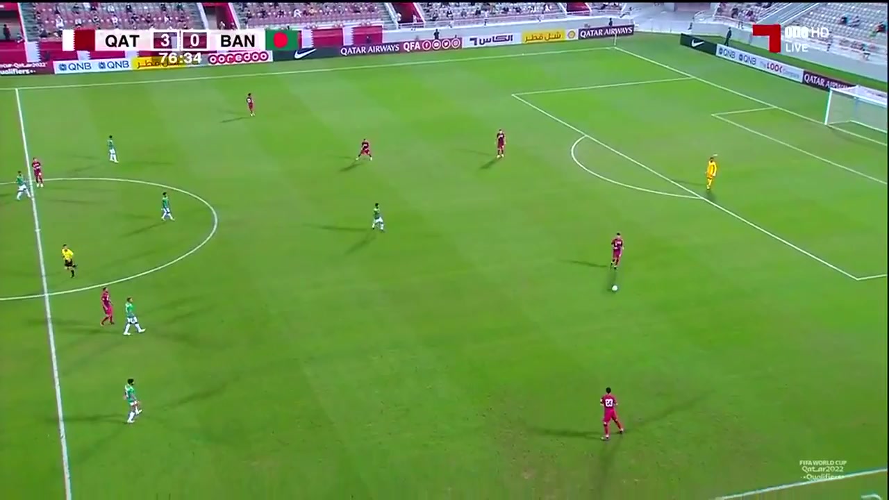 FIFA WCQL Qatar Vs Bangladesh Almoez Ali Zainalabiddin Abdulla Goal in 78 min, Score 4:0