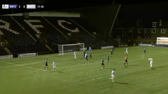 SCO CH Raith Rovers Vs Dunfermline Athletic Declan McManus Goal in 73 min, Score 2:1