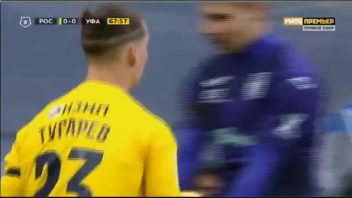 RUS PR Rostov FK Vs FC Ufa Komnen Andric Goal in 70 min, Score 0:1