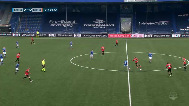 HOL D2 Den Bosch Vs NEC Nijmegen 44 phút Jordy BruijnVào, ghi bàn 2:2