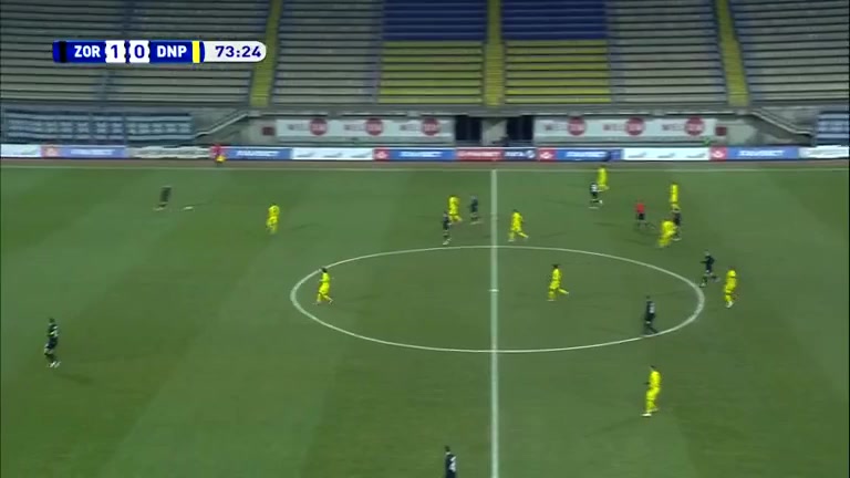 UKR D1 Zorya Vs Dnipro-1 Artem Gromov Goal in 75 min, Score 2:0