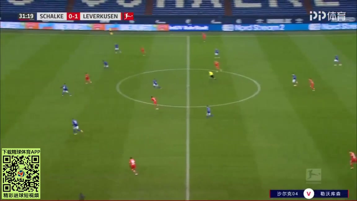 Bundesliga Schalke 04 Vs Bayer Leverkusen 31 phút Vào, ghi bàn 0:1