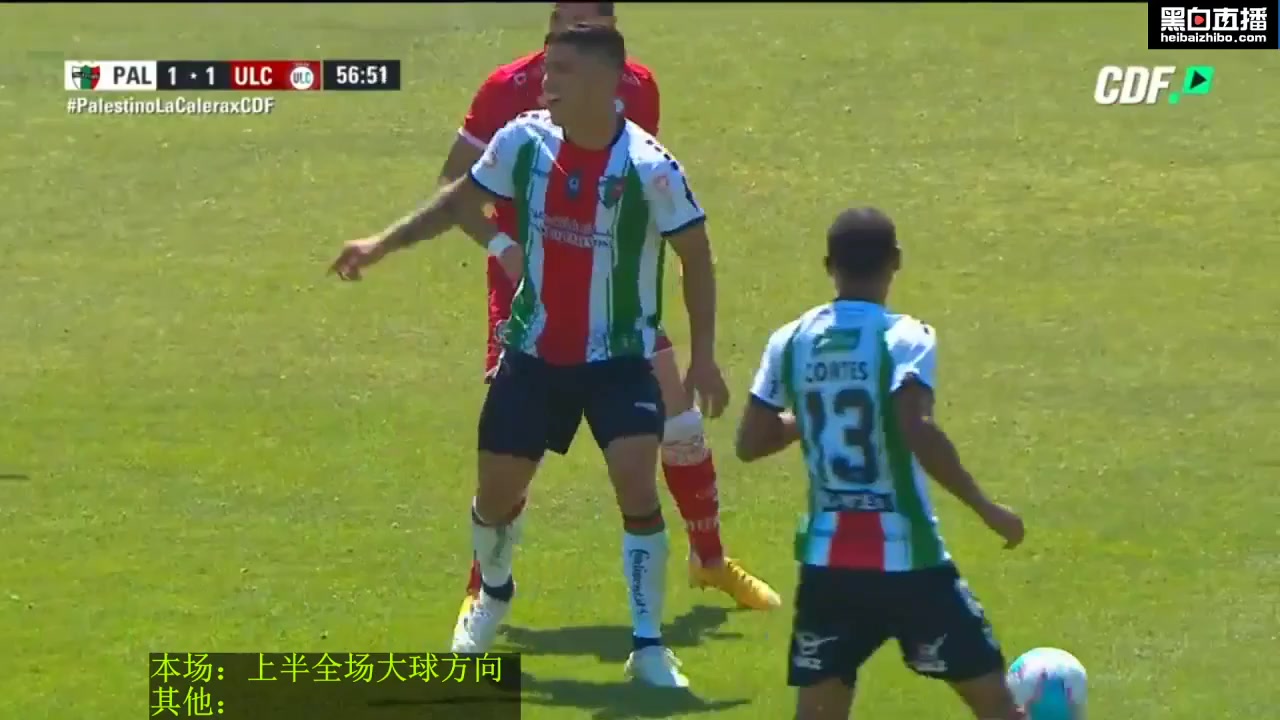 CHI D1 Palestino Vs Union La Calera Jonathan Benítez Goal in 58 min, Score 2:1