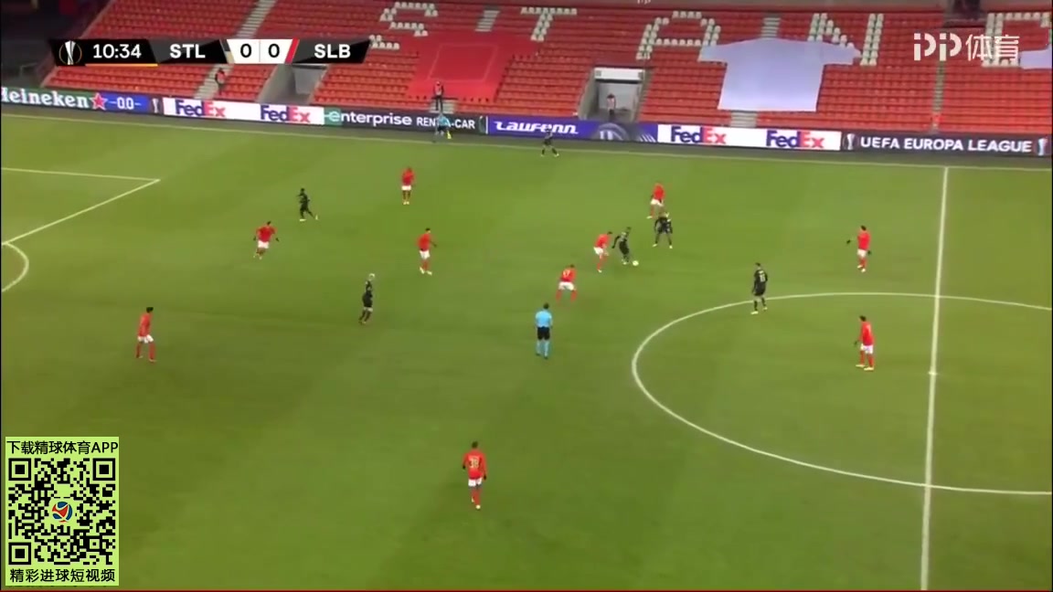 UEFA EL Standard Liege Vs Benfica Nicolas Raskin Goal in 11 min, Score 1:0