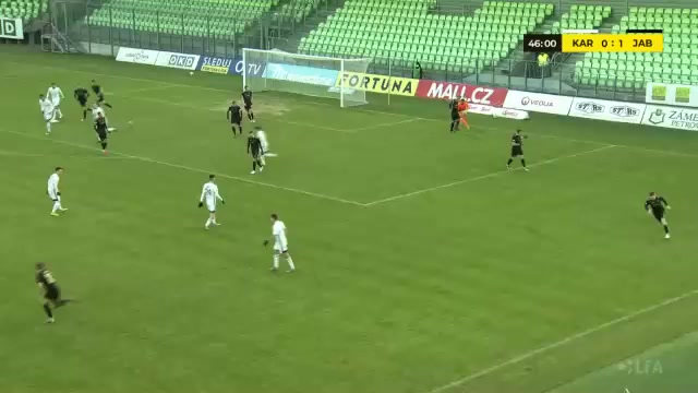 CZE D1 MFK Karvina Vs Baumit Jablonec 46 phút Ivan SchranzVào, ghi bàn 0:1