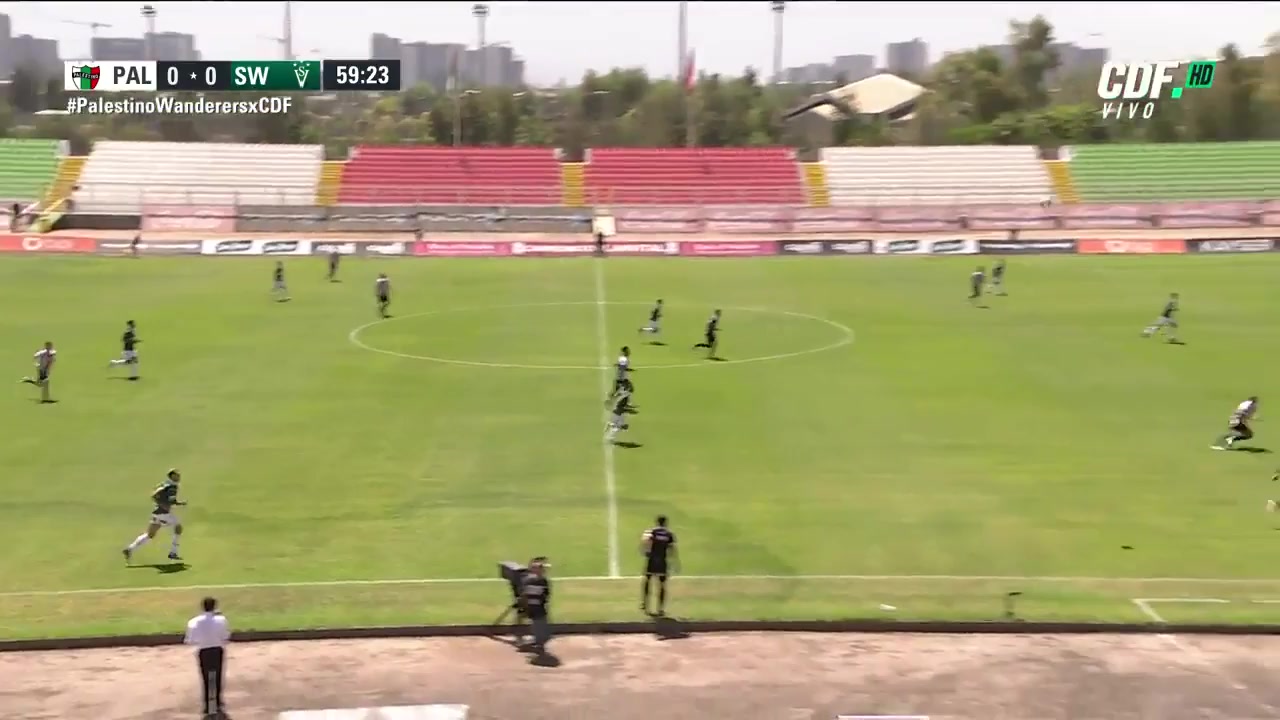 CHI D1 Palestino Vs Santiago Wanderers Francisco Alarcon Cruz Goal in 62 min, Score 0:1