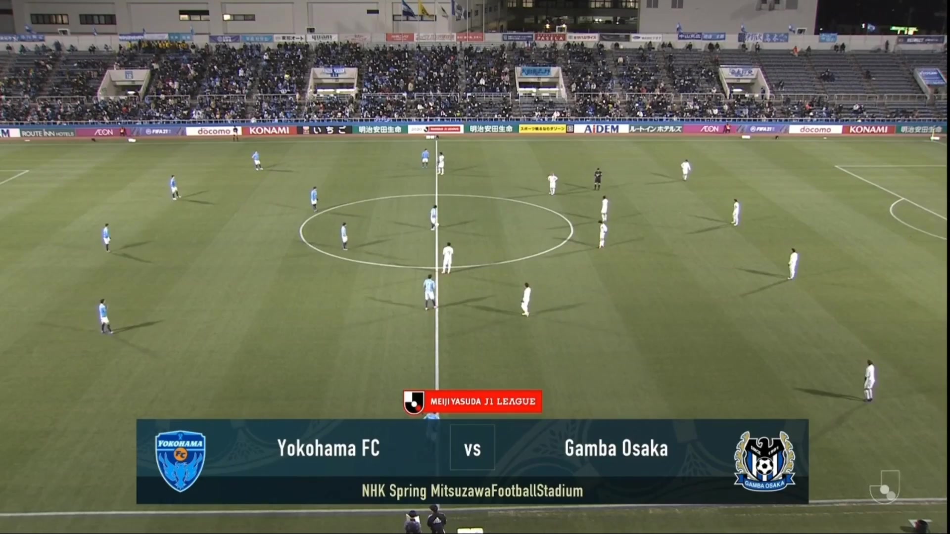 JPN D1 Yokohama FC Vs Gamba Osaka Shu Kurata Goal in 4 min, Score 0:1