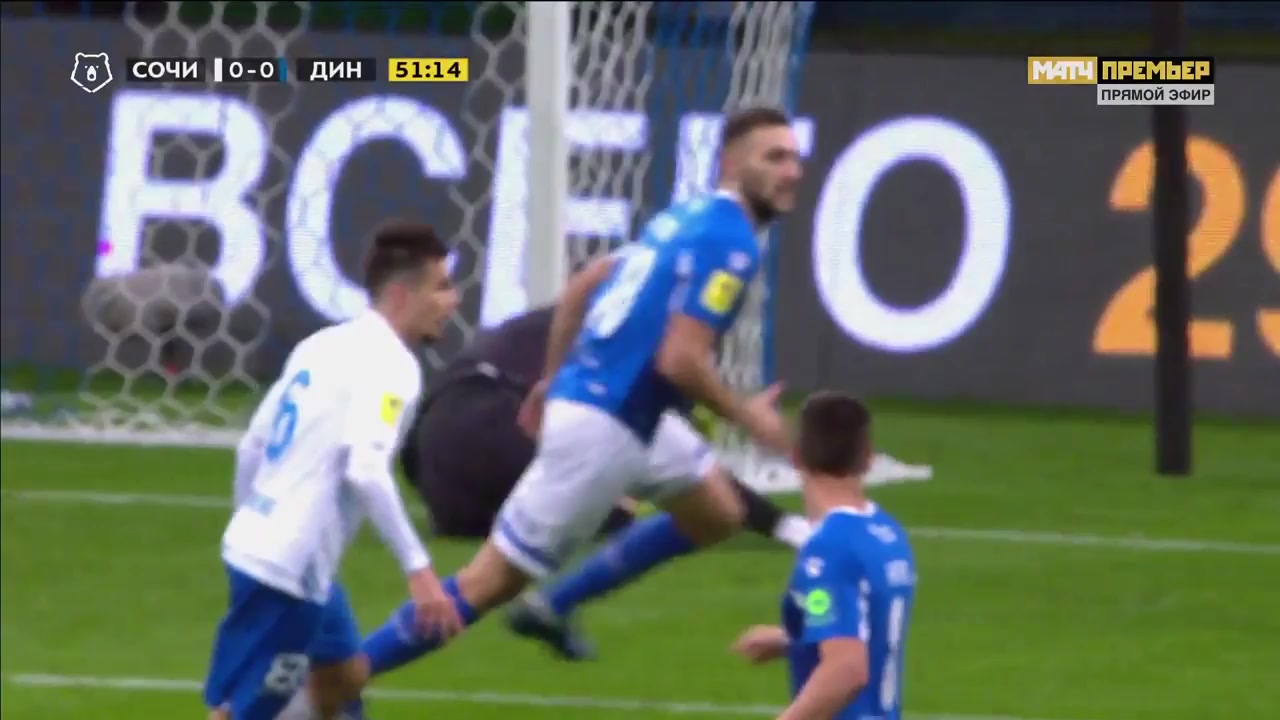 RUS PR FK Sochi Vs Dynamo Moscow  Goal in 5 min, Score 0:1