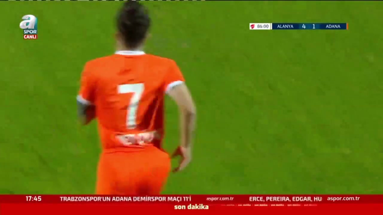 TUR Cup Alanyaspor Vs Adanaspor Adam Bareiro Goal in 90+ min, Score 5:1