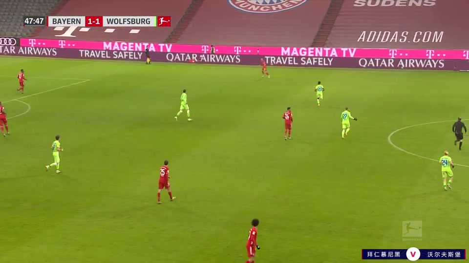 Bundesliga Bayern Munchen Vs VfL Wolfsburg 49 ทำประตู Robert Lewandowski ประตู, ทำคะแนน 0:1