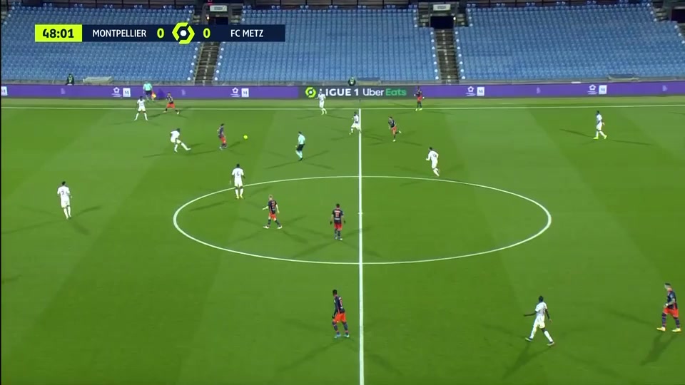 Ligue1 Montpellier Vs Metz 50 phút Aaron Leya IsekaVào, ghi bàn 0:1