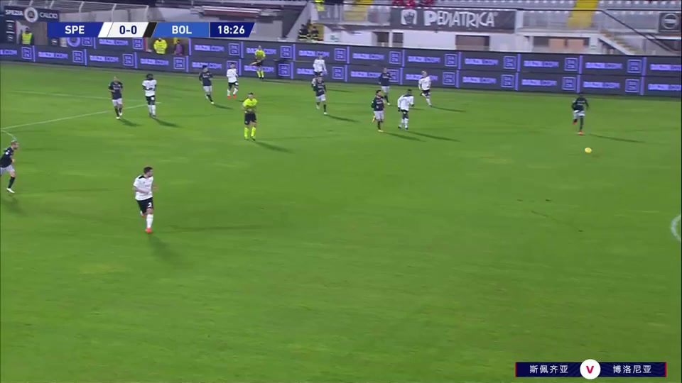 Serie A Spezia Vs Bologna 19 phút MBala NzolaVào, ghi bàn 1:0