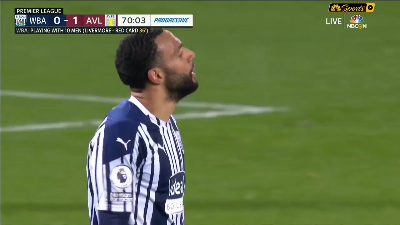 EPL West Bromwich(WBA) Vs Aston Villa 71 phút Vào, ghi bàn 0:2