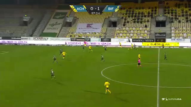 DEN SASL AC Horsens Vs Brondby IF 19 phút Vào, ghi bàn 0:1