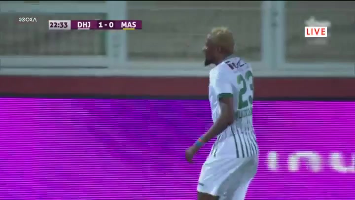 MAR D1 DHJ Difaa Hassani Jadidi Vs Maghreb Fez  Goal in 23 min, Score 1:1