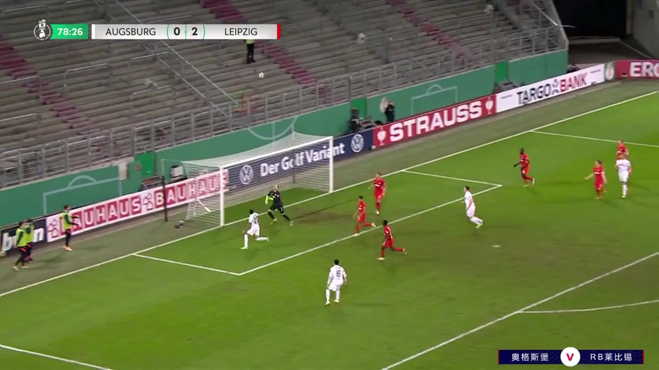 51 Augsburg Vs RB Leipzig 83 skor gol , skor 0:3