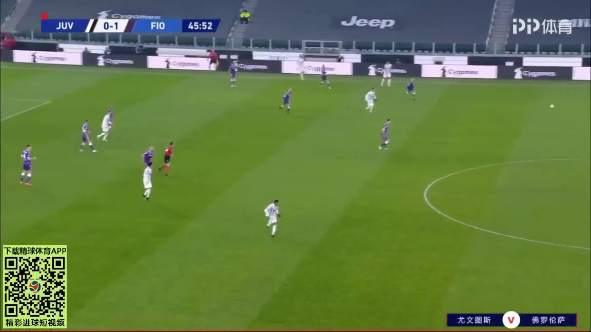 Serie A Juventus Vs Fiorentina 45 phút Vào, ghi bàn 0:1