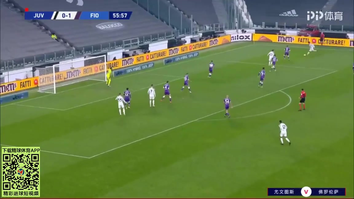 Serie A Juventus Vs Fiorentina 57 phút Vào, ghi bàn 0:1