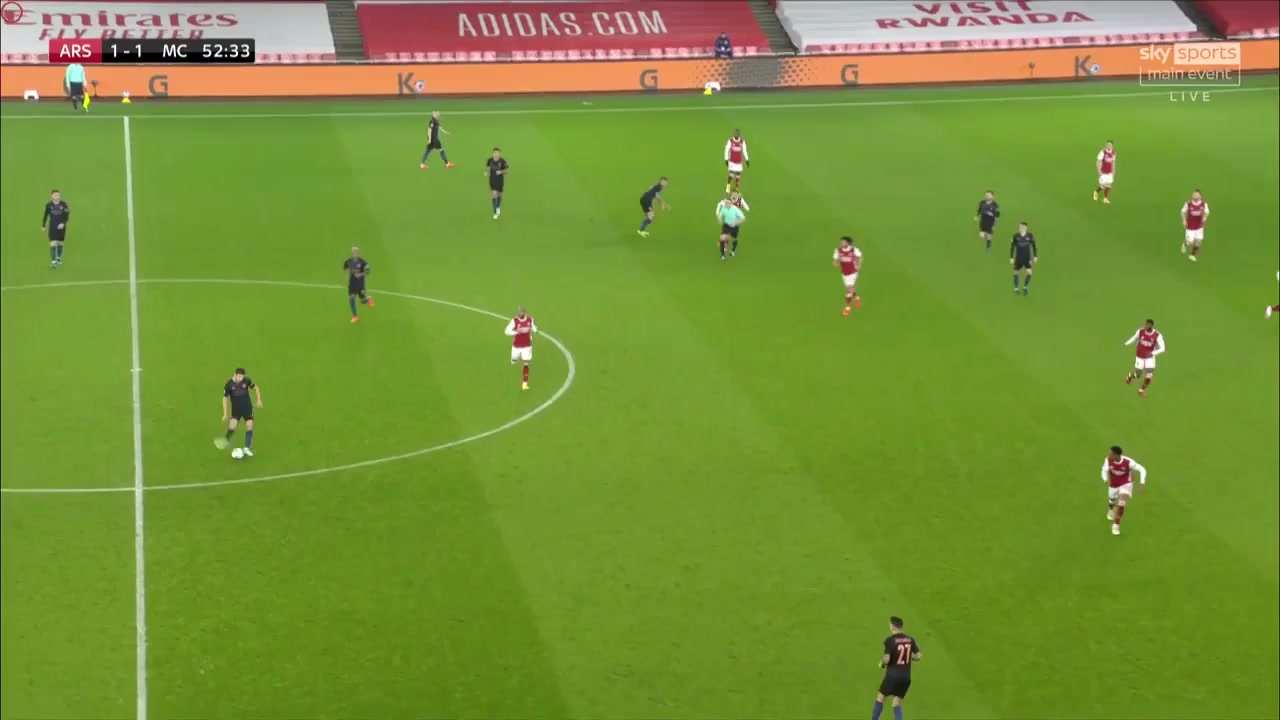 ENG LC Arsenal Vs Manchester City 54 phút Vào, ghi bàn 1:2