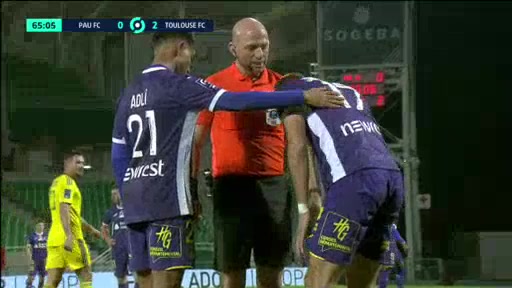 FRA D2 Pau FC Vs Toulouse 70 phút Vào, ghi bàn 0:3