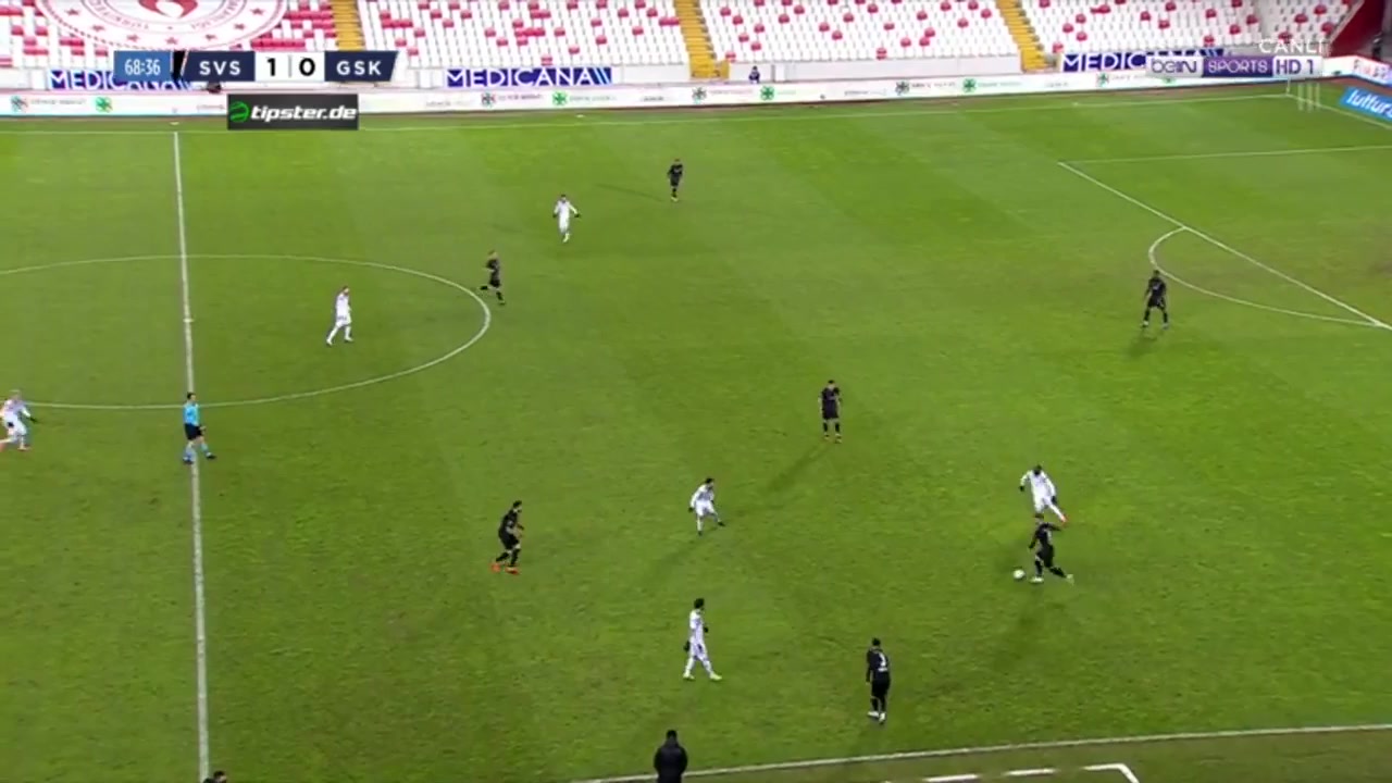 TUR D1 Sivasspor Vs Genclerbirligi 72 phút Vào, ghi bàn 2:0