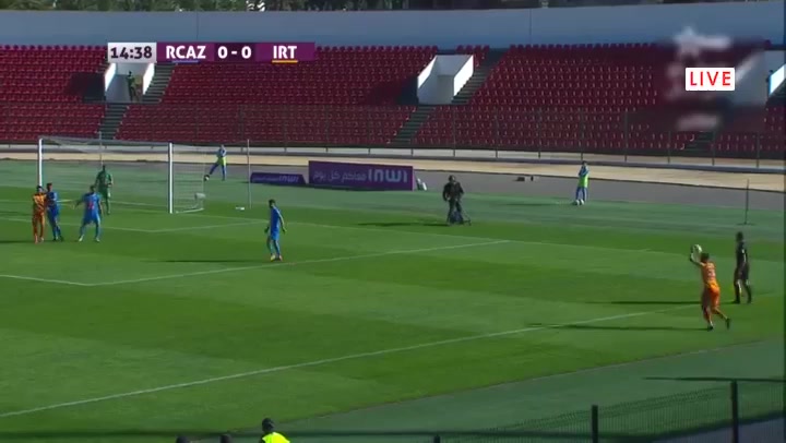 MAR D1 Renaissance Zmamra Vs IRT Itihad de Tanger  Goal in 14 min, Score 2:1