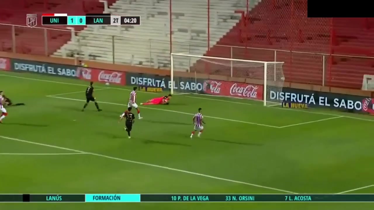 ARG D1 Union Santa Fe Vs Lanus  Goal in 04 min, Score 2:0