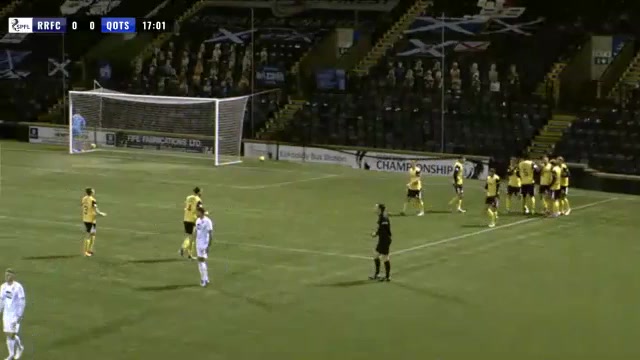 SCO CH Raith Rovers Vs Queen of South  Goal in 16 min, Score 0:1