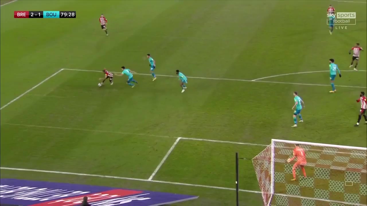 ENG LCH Brentford Vs AFC Bournemouth 79 phút Tarique Fosu-HenryVào, ghi bàn 2:1