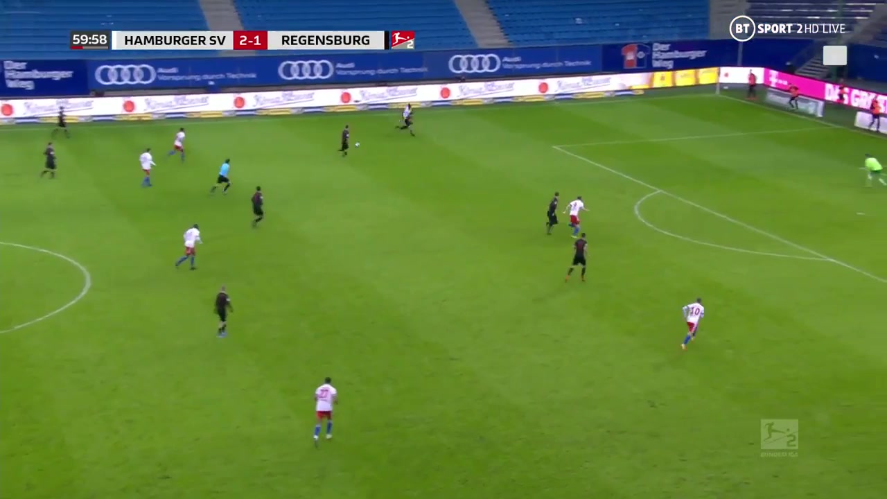 GER D2 Hamburger SV Vs Jahn Regensburg 61 phút Vào, ghi bàn 3:1