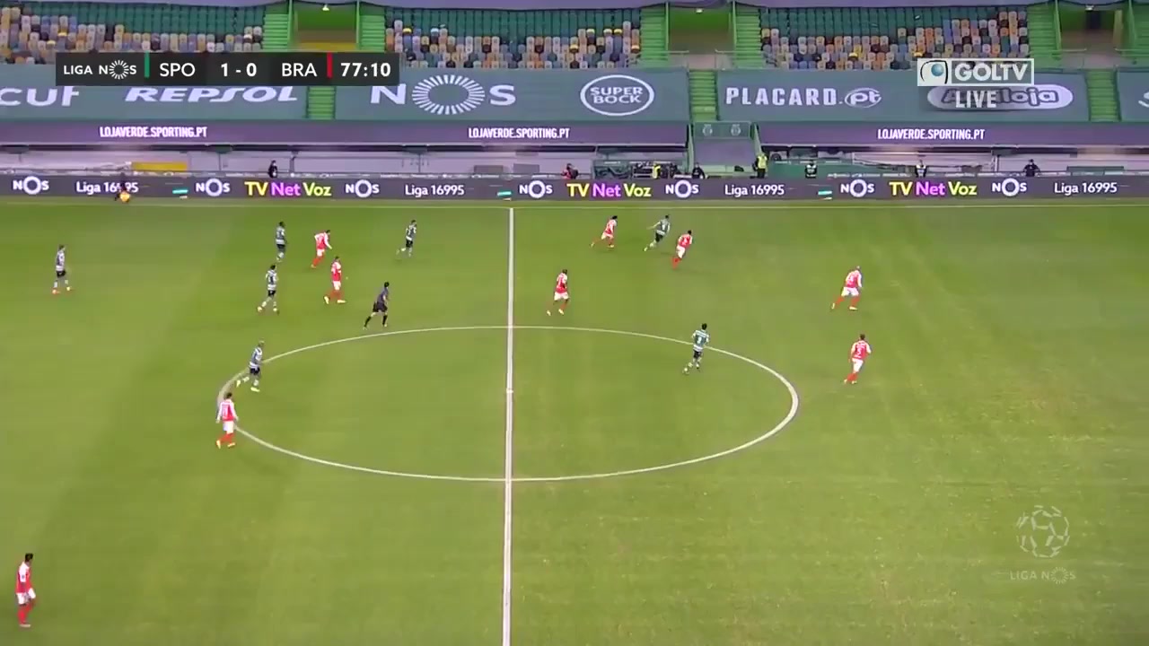 POR D1 Sporting CP Vs Sporting Braga 78 phút Vào, ghi bàn 2:0