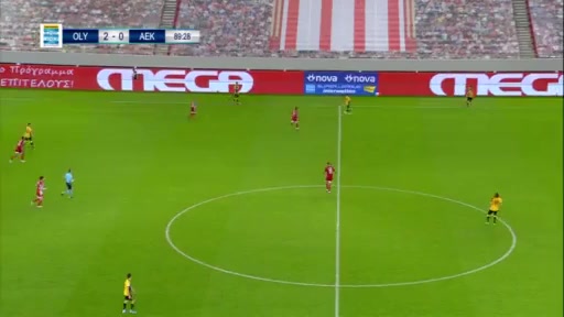 GRE D1 Olympiakos Piraeus Vs AEK Athens 14 phút Vào, ghi bàn 1:0