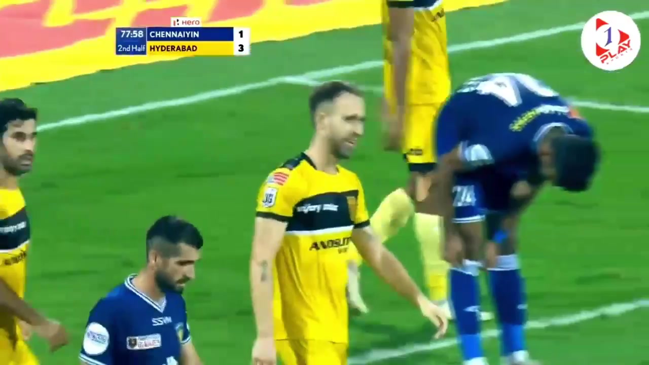 ISL Chennai Titans Vs Hyderabad FC 79 phút Vào, ghi bàn 1:4