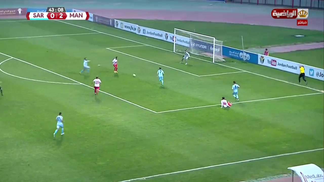 JOR D1 AL-Sareeh Vs Maan  Goal in 43 min, Score 0:3