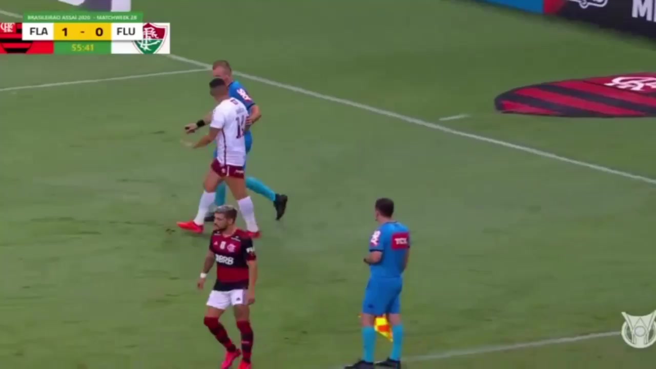 BRA D1 Flamengo Vs Fluminense RJ 56 phút Luccas Claro dos SantosVào, ghi bàn 1:1