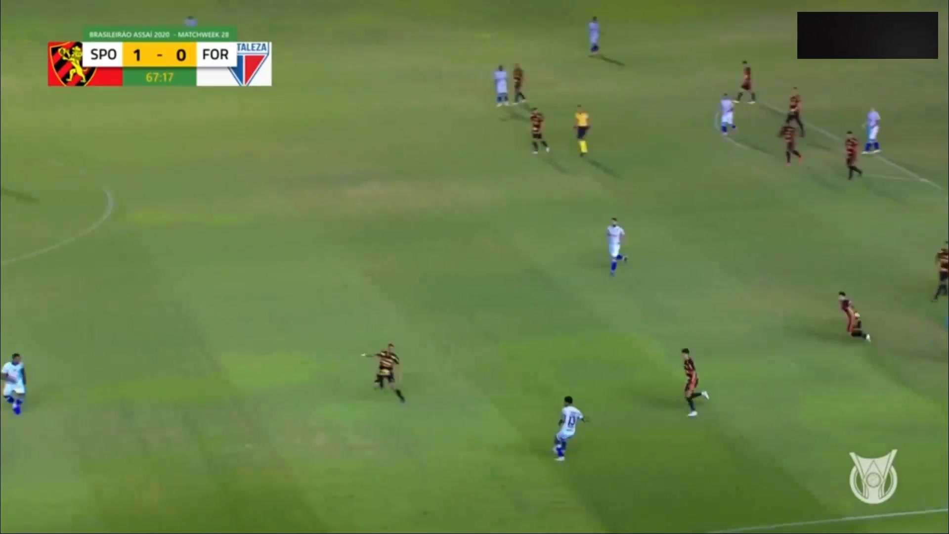 BRA D1 Sport Club do Recife Vs Fortaleza 69 phút Ederson Alves Ribeiro SilvaVào, ghi bàn 1:1