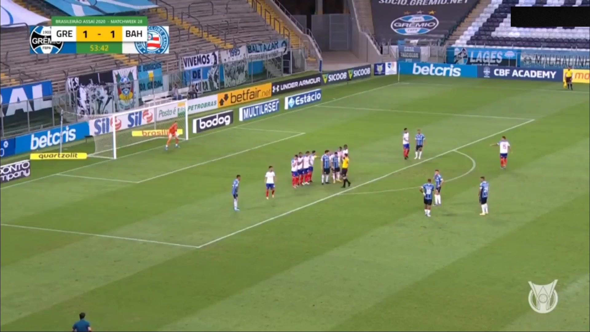 BRA D1 Gremio (RS) Vs Bahia 55 phút Diego de Souza AndradeVào, ghi bàn 2:1