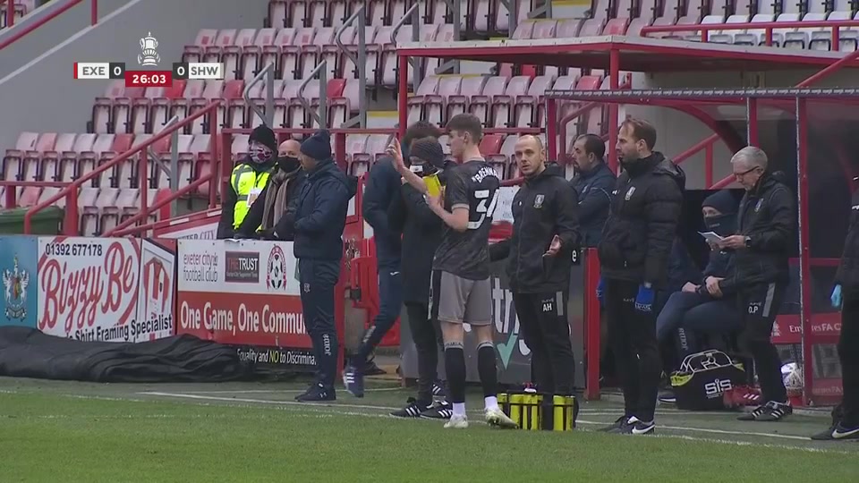 ENG FAC Exeter City Vs Sheffield Wednesday 26 phút Adam ReachVào, ghi bàn 0:1