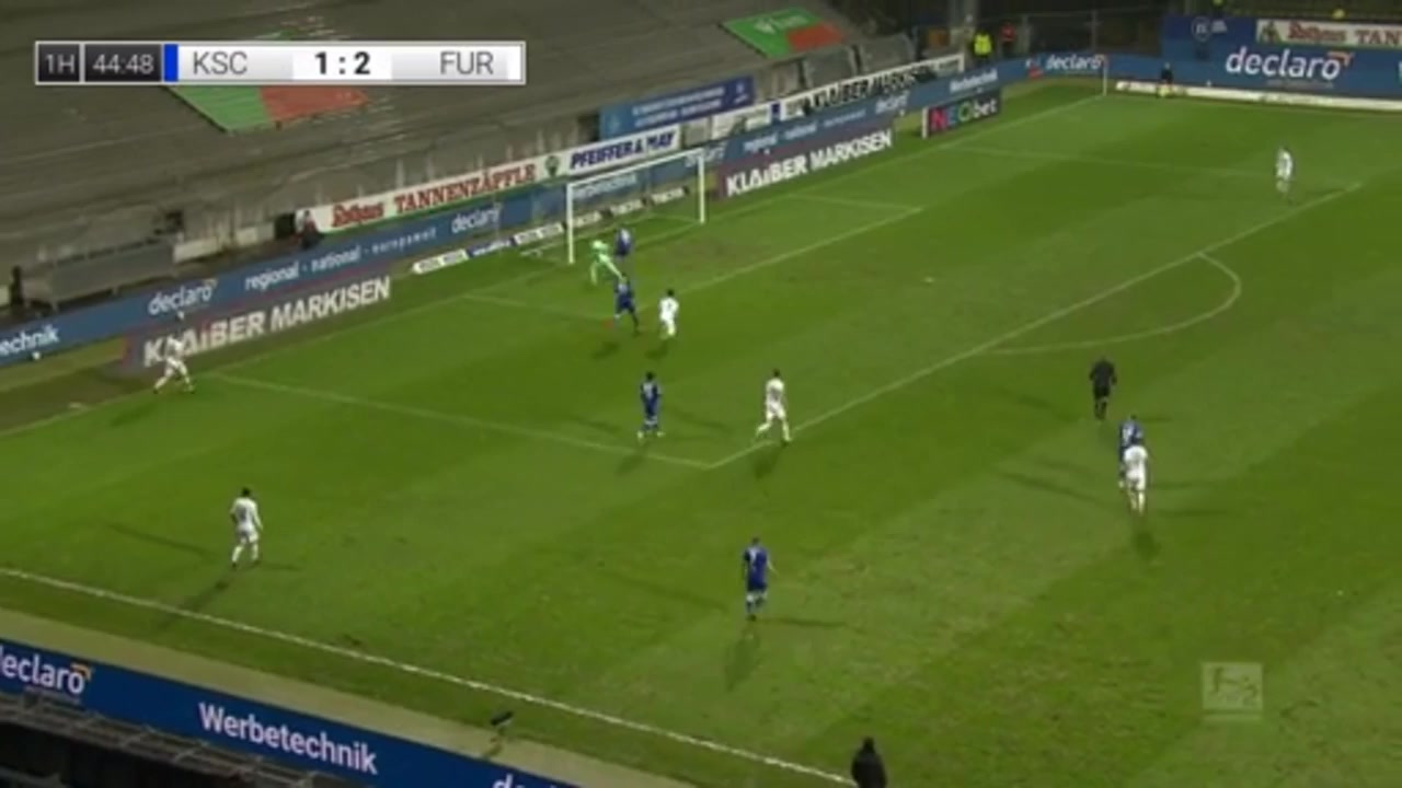 GER D2 Karlsruher SC Vs Greuther Furth 45 phút Benjamin GollerVào, ghi bàn 2:2