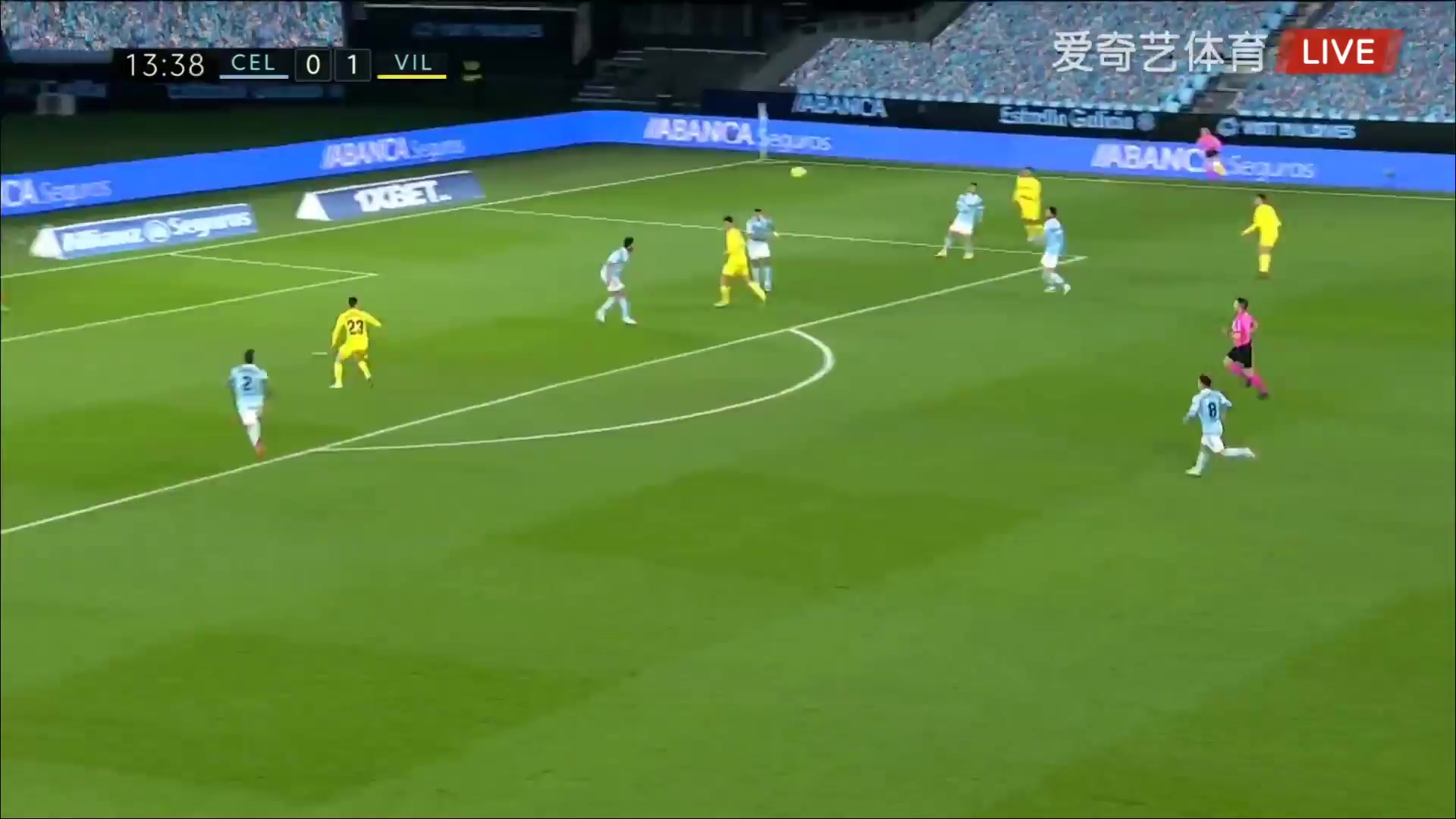 Laliga1 Celta Vigo Vs Villarreal 14 phút Moises Gomez BordonadoVào, ghi bàn 0:2