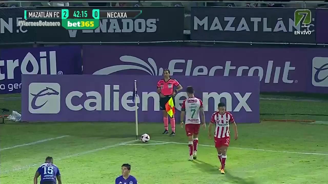 MEX D1 Mazatlan FC Vs Necaxa 42 ทำประตู Juan Delgado ประตู, ทำคะแนน 2:1