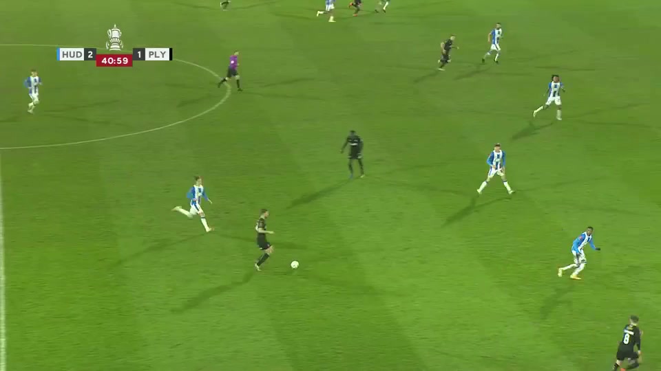 ENG FAC Huddersfield Town Vs Plymouth Argyle Panutche Camara Goal in 41 min, Score 2:2