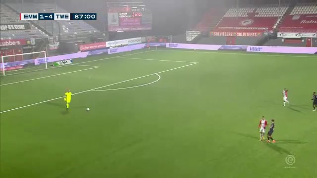 HOL D1 Emmen Vs FC Twente Enschede Vaclav Cerny Goal in 87 min, Score 1:4