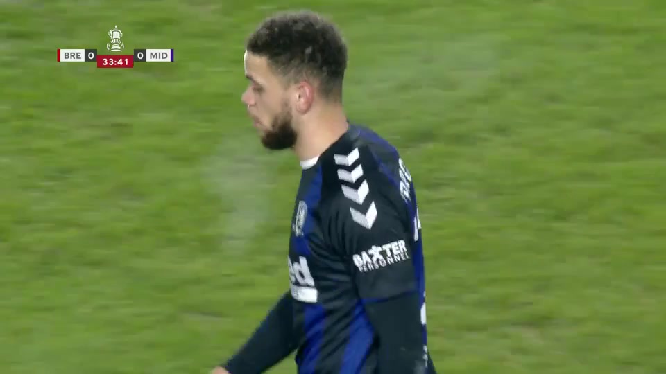 ENG FAC Brentford Vs Middlesbrough 34 phút Ibrahim Halil DervisogluVào, ghi bàn 1:0