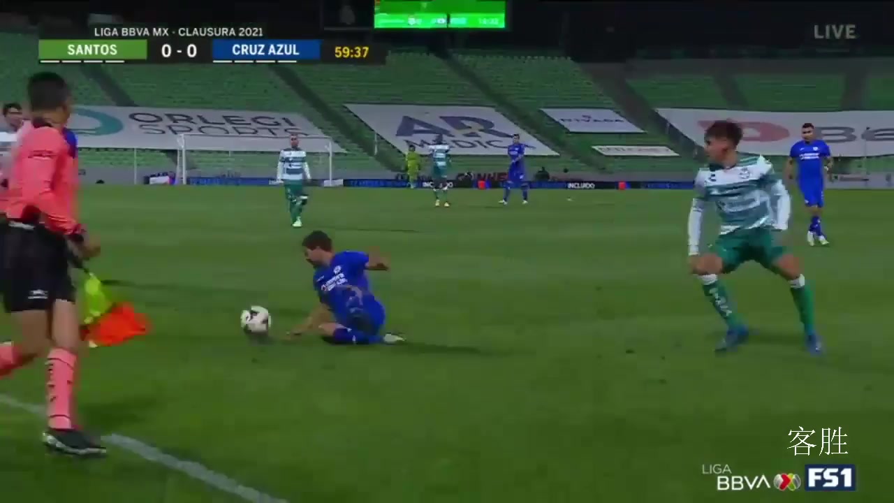 MEX D1 Santos Laguna Vs CDSyC Cruz Azul 62 phút Diego Alfonso Valdes ContrerasVào, ghi bàn 1:0