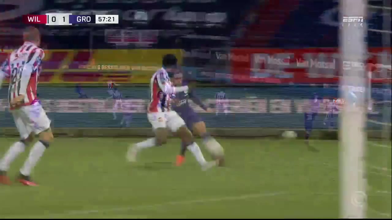 16 Willem II Vs Groningen 57 skor gol , skor 0:1