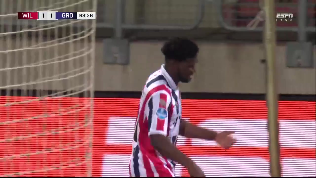 HOL D1 Willem II Vs Groningen  Goal in 64 min, Score 2:1